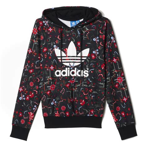 adidas originals sudadera all over print floral overhead barato|adidas originals.